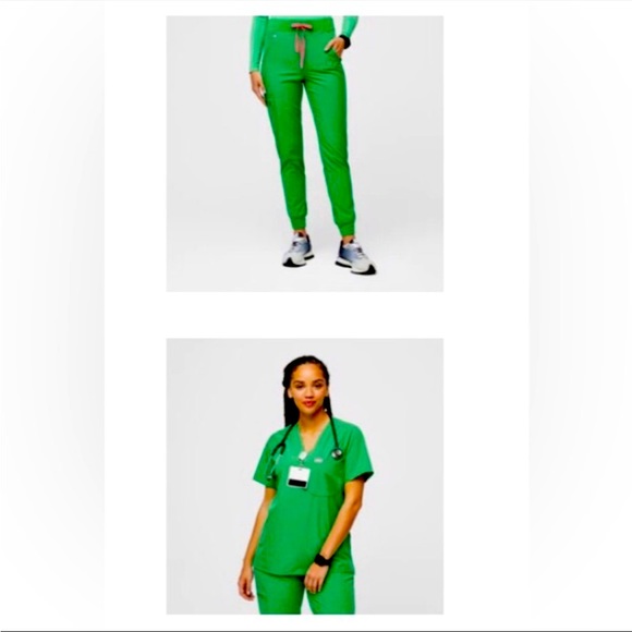 Figs Pants & Jumpsuits Figs Safety Green Top Poshmark